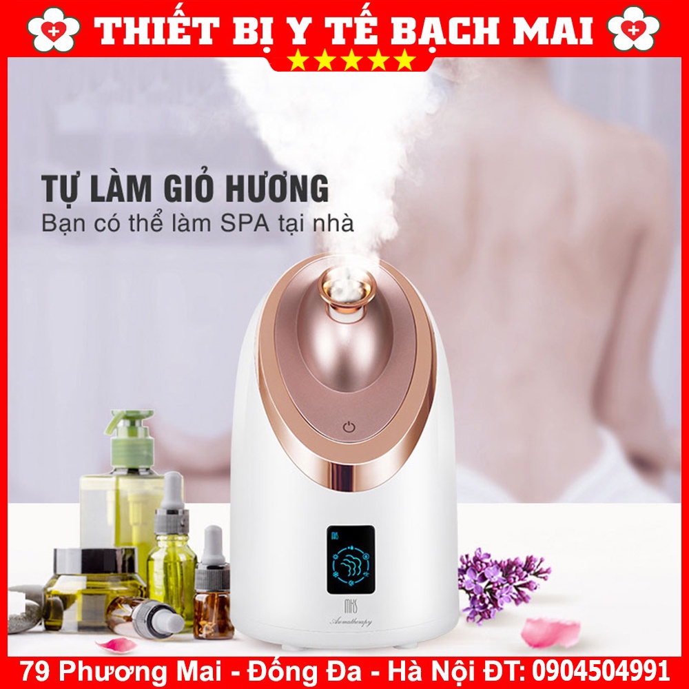 Máy Xông Hơi Mặt Nóng Lạnh Thông Minh Cao Cấp MKS NV8385 - 6 Chế Độ Xông, Công Nghệ Nano ion