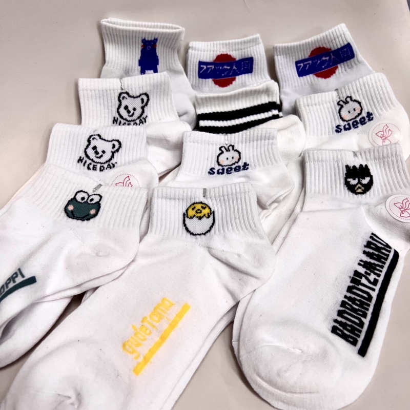 Vớ ngắn in hình siêu cute - unisex (nam nữ mang được)