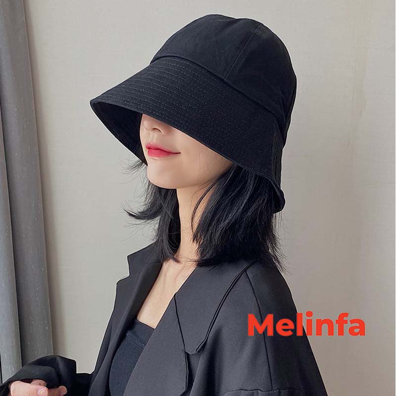 Mũ nữ, nón nữ vành tròn thời trang vải cotton thân thiện Hàn Quốc mã VAM0068