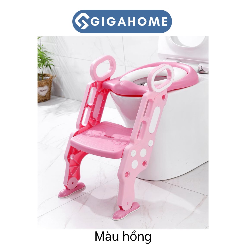 Bệ Thu Nhỏ Bồn Cầu Có Thang Bô Vệ Sinh GGIAHOME Gấp Gọn Tiện Lợi Kèm Tay Vịn 7547