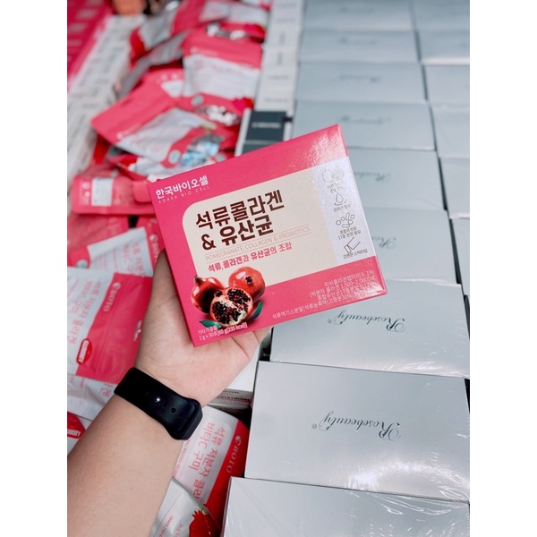 Bột Collagen Uống Lựu Đỏ Bio Cell Hàn Quốc