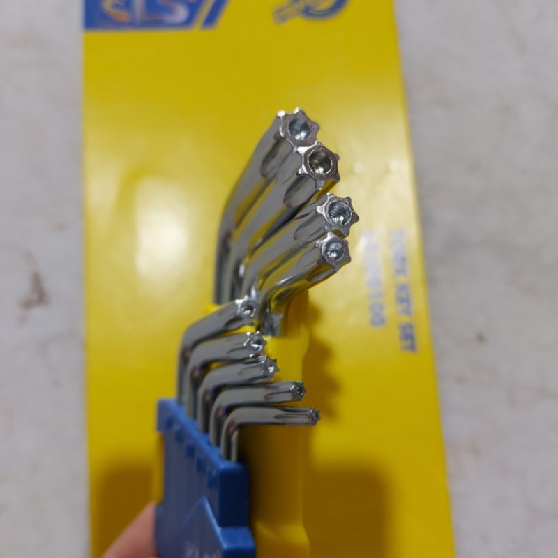 Bộ lục giác đầu bi - Lục giác bông LS 9 pcs bằng thép CRV siêu cứng