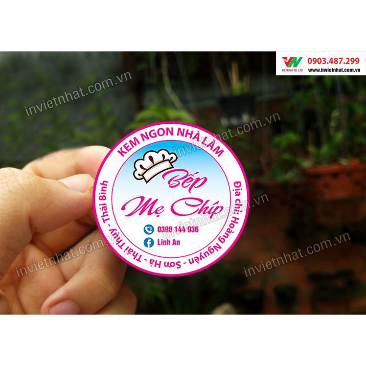 Tem dán decal, Tem dán theo yêu cầu_Free thiết kế