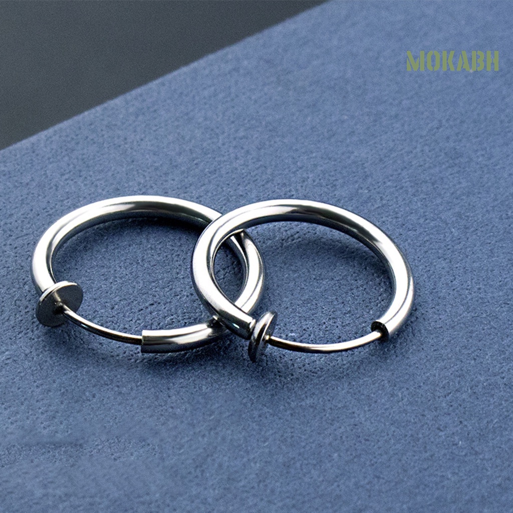 1 Khuyên Tai Tròn Unisex Thời Trang Cá Tính