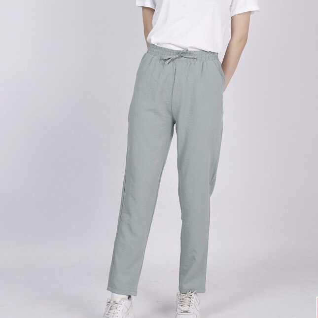 Quần đũi nữ baggy , đũi hàn siêu mát - CHUPPY QD01