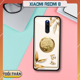 Ốp lưng kính 3d 12 con giáp - xiaomi redmi 8