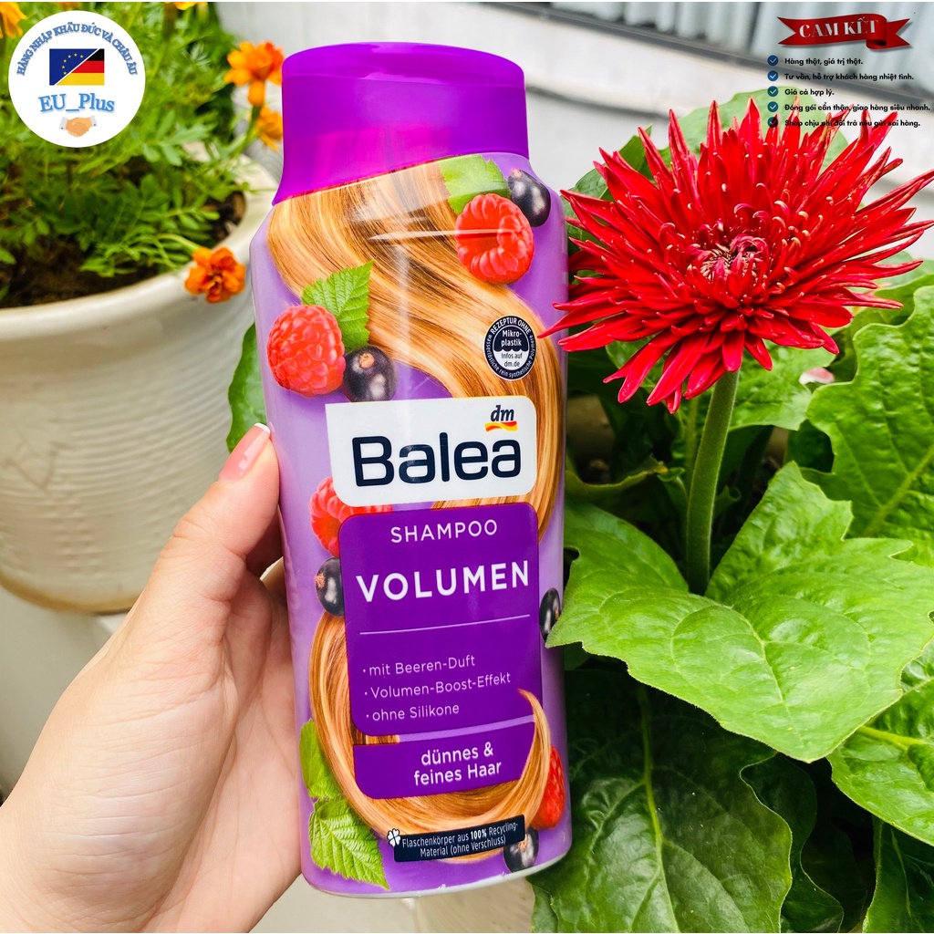 Dầu gội Balea Volumen 300ml - Đức - dành cho tóc mỏng