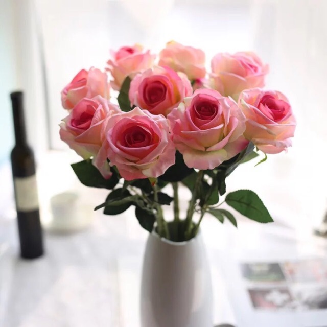 Combo 10 bông hoa hồng nhung đẹp xuất sắc (chat để chọn màu)