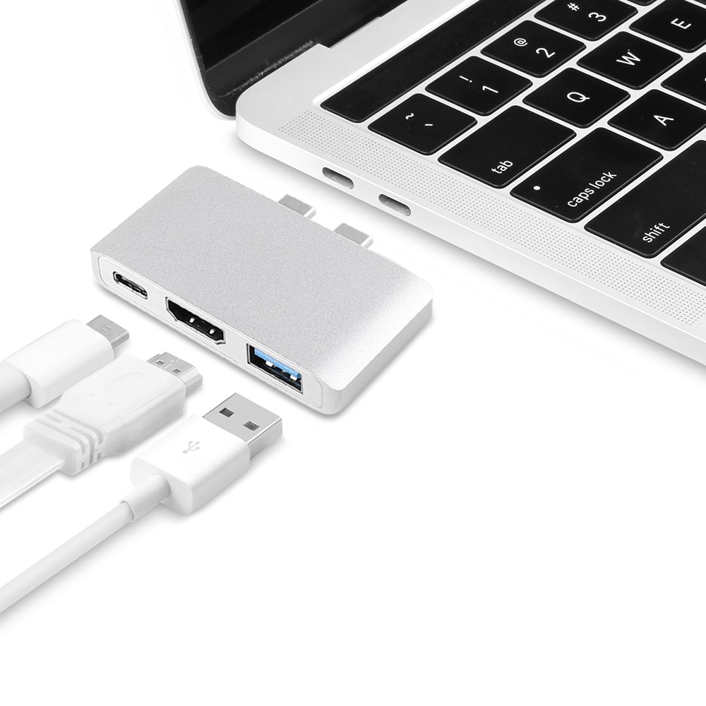 Bộ Chia Cổng Usb 3.1 Type-c Sang Hdmi 4k Hdmi 3.0 3 Trong 1 Cho Macbook / Macbook Pro / Macbook Air 2020 / 2019 / 2018