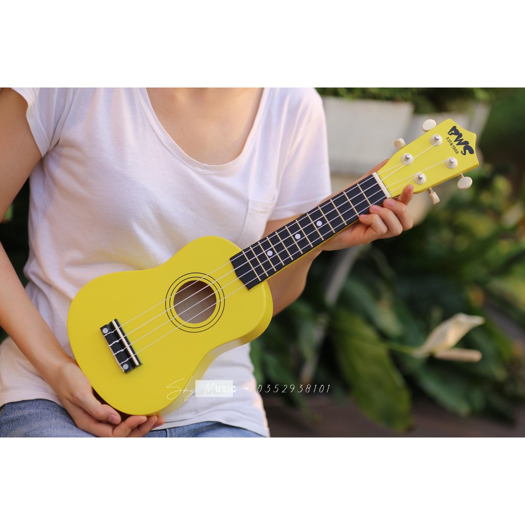 [RẺ VÔ ĐỊCH] Đàn Ukulele Soprano 21inch BWS Màu Full Gỗ 100% Cho Người Mới Tập (Tặng full 6 món phụ kiện)