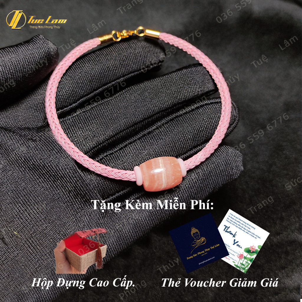 Vòng tay lu thống đào hoa hợp mệnh hỏa thổ, mang lại tài lộc hanh thông - Tuệ Lâm