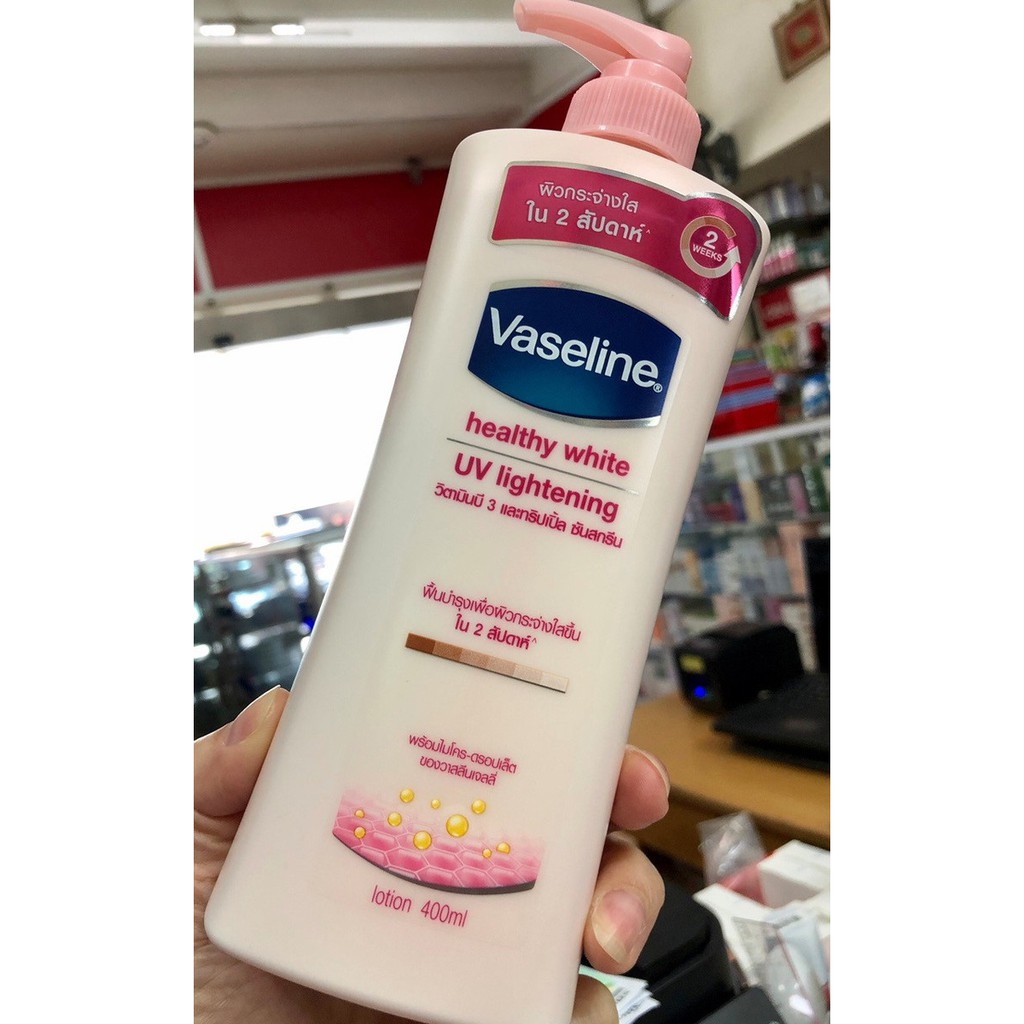 SỮA DƯỠNG THỂ VASELINE_HEALTHY_WHITE_UV_LIGHTENING 400ML THÁI LAN CHÍNH HÃNG - 2816