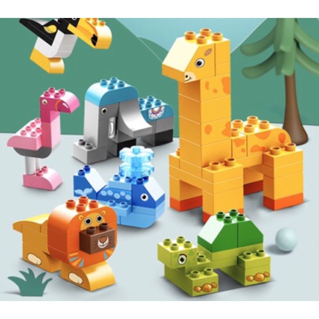 Lego Feelo 102 khối lắp ghép động vật
