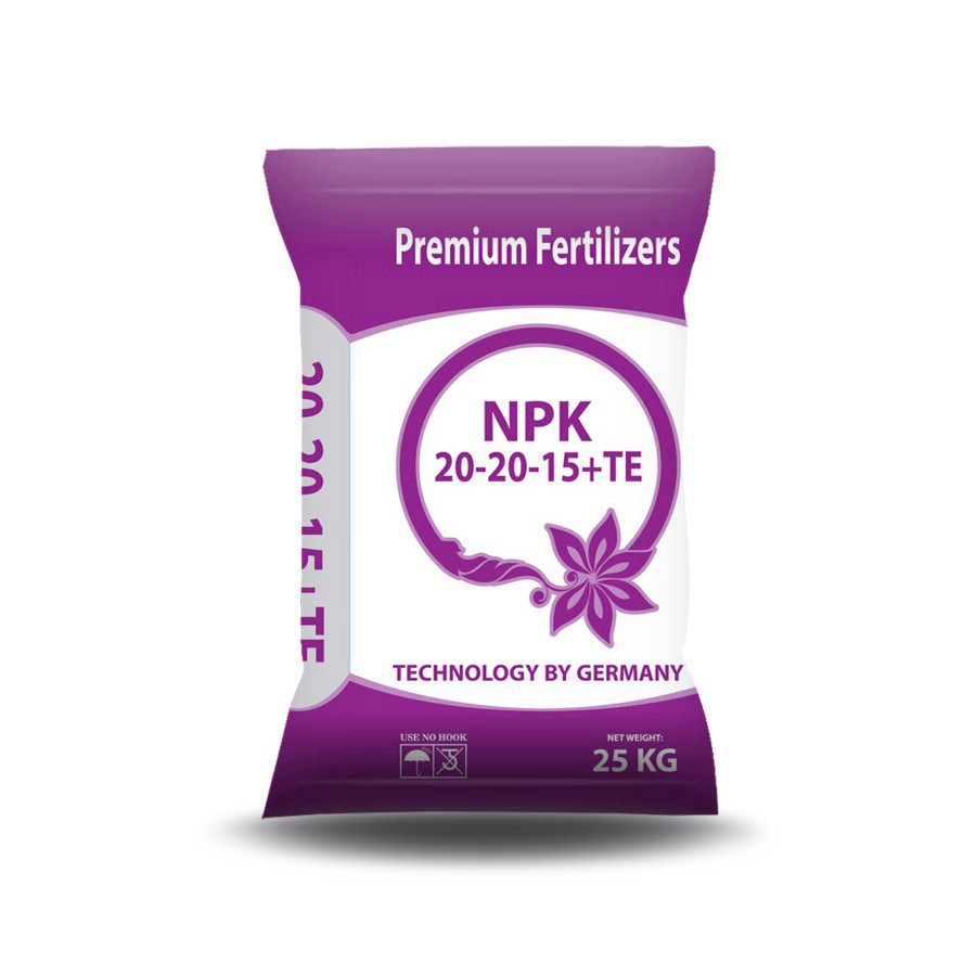 Gói 500g Phân bón NPK bổ sung vi lượng 20-20-15+TE Hạt Tím  - VTNN Bắc Từ Liêm