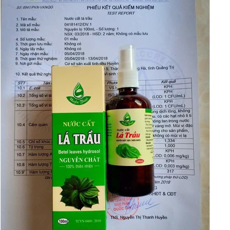 Nước Cất Lá Trầu Không HUYỀN THOẠI 100ml.
