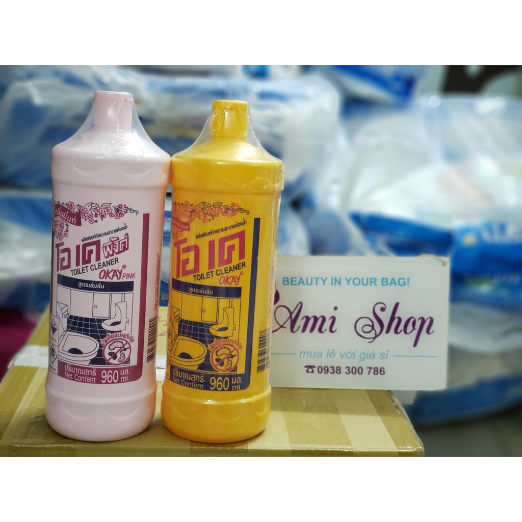 Tẩy Toilet Okay Pink Thái Lan 960ml