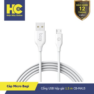 Dây Sạc Bagi Micro Dài 1,5m Hộp Gài CB-MA15 dùng cho các dòng Android