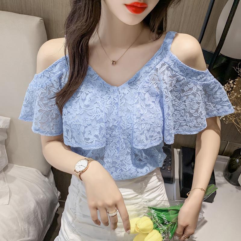 Áo Voan Trễ Vai Phong Cách Hàn Quốc Quyến Rũ Dành Cho Nữ