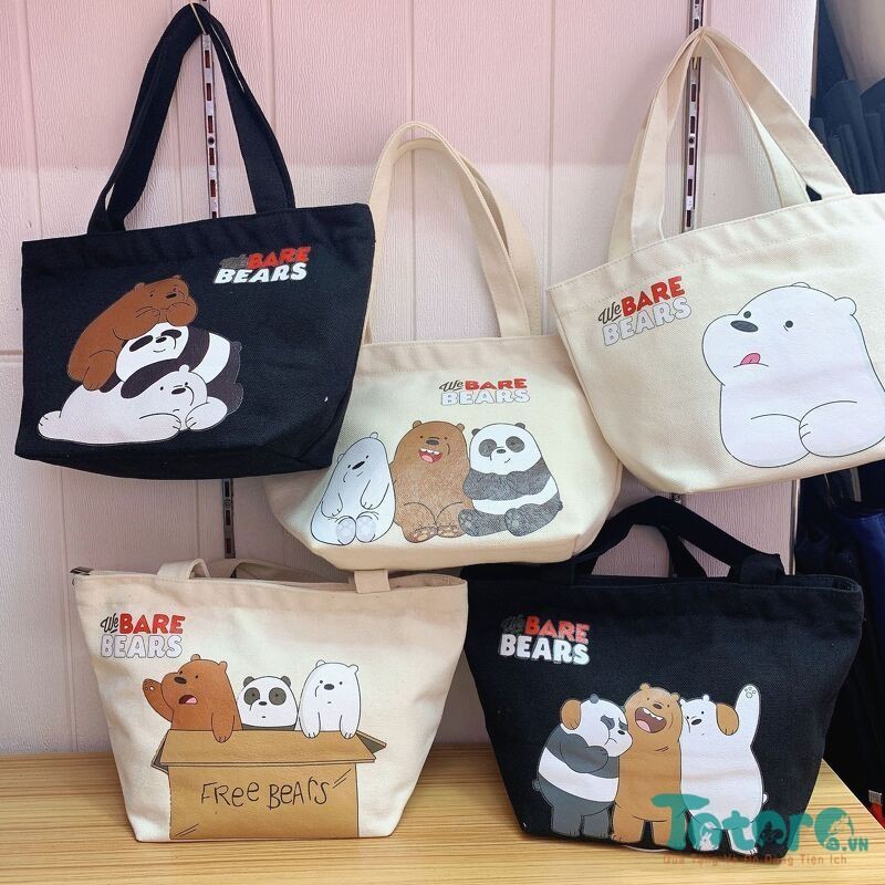 Túi tote We Bare Bear