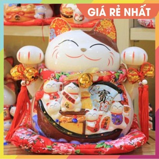 [TỔNG HỢP] Mẫu mèo phong thủy vẫy tay cỡ lớn đa dạng, mời chào gọi khách phát lộc!