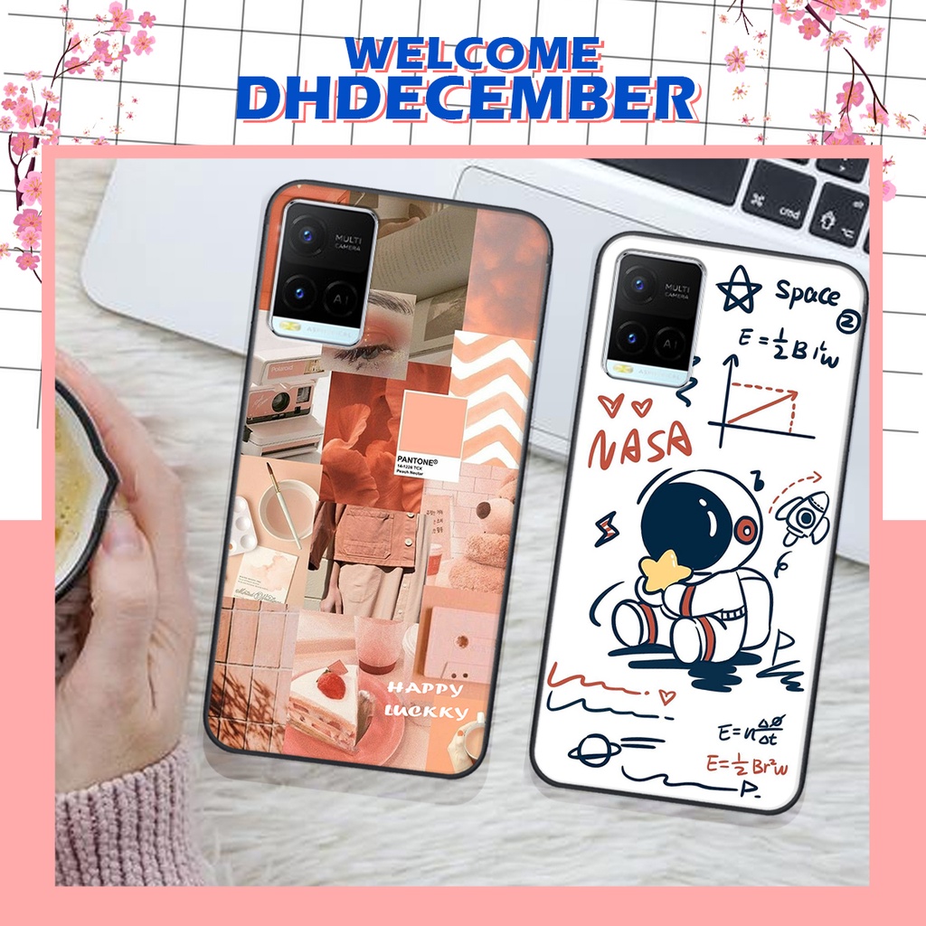 Ốp lưng Vivo Y21 / Y21S / Y33S in hình nice ,good luck happy ốp xinh viền dẻo đẹp chất