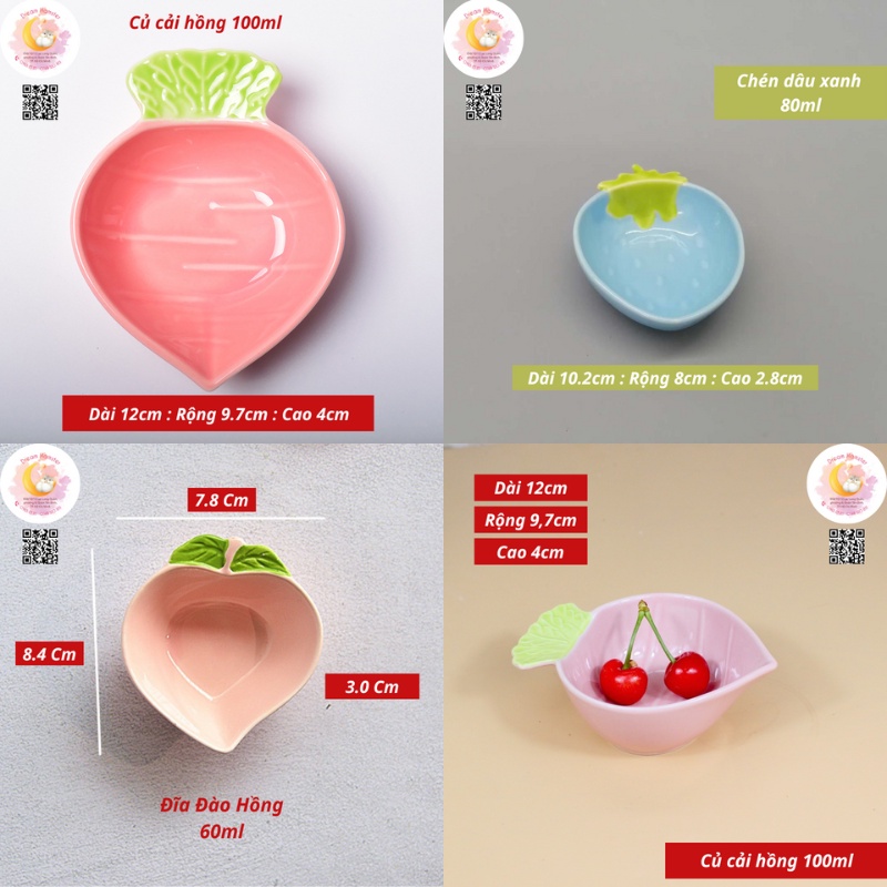 Tổng hợp chén ăn sứ dễ thương cho hamster
