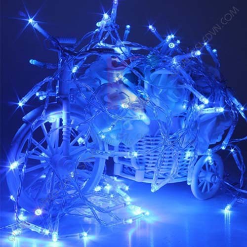 Dây đèn Led chớp nháy trang trí dây nhựa trong - dây 5M