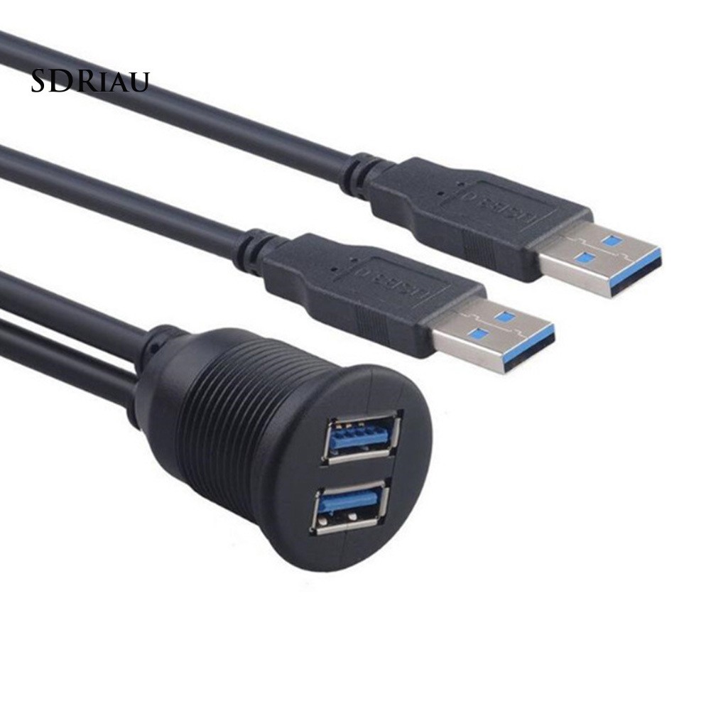 Bộ cáp treo nối dài cho xe máy USB 3.0 kèm 4 ốc vít và phụ kiện bằng nhựa tiện dụng