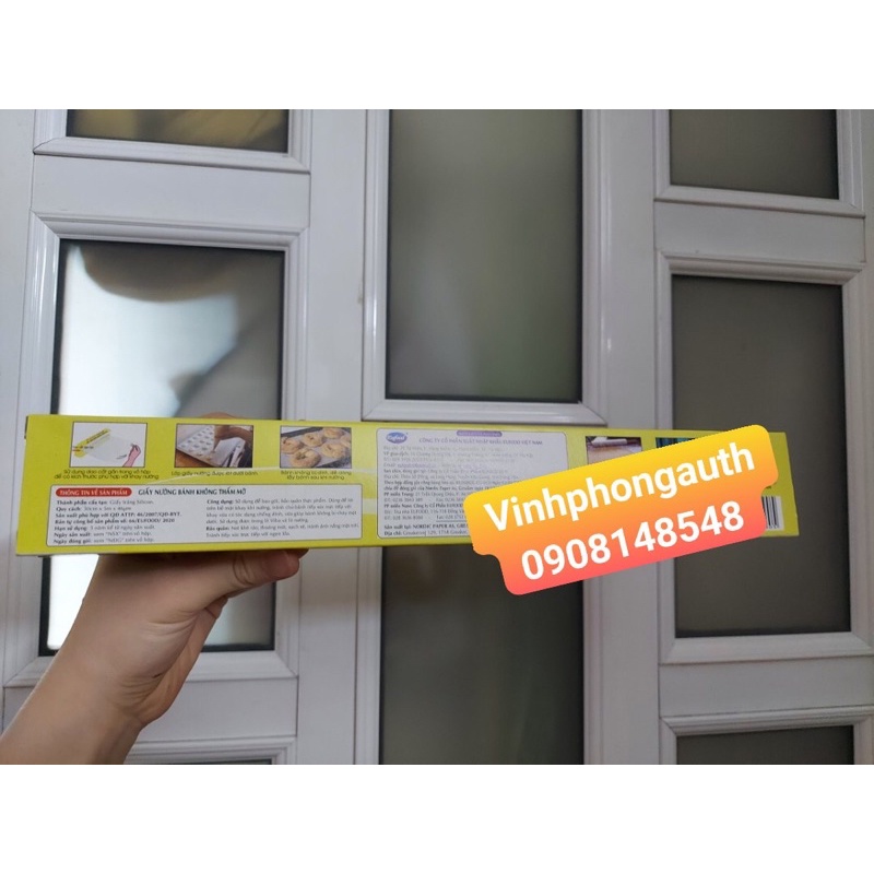 Giấy Nến Eufood 30cm x 5m/Giấy Nướng Bánh Không Thấm Mỡ Giấy nến Eufood 30cm x 5m