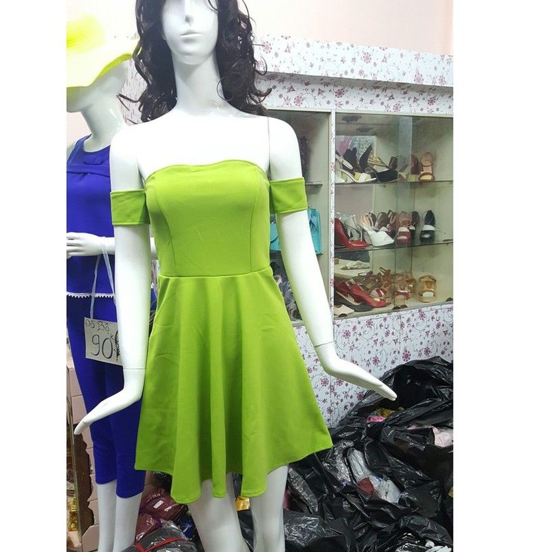 Đầm xòe tay rớt kèm hình thật