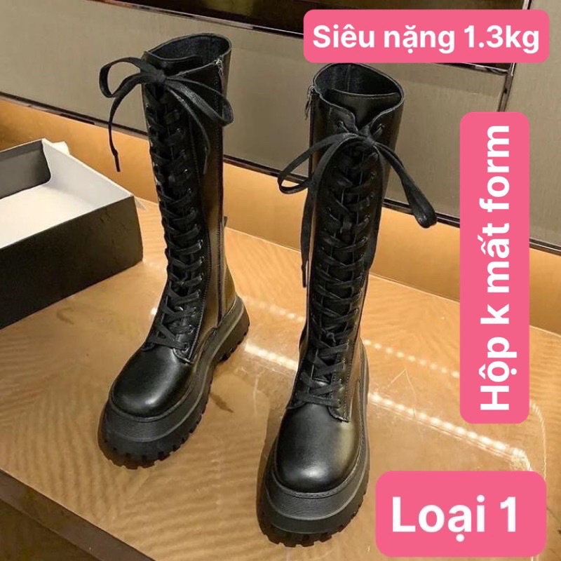 Boot nữ cổ cao đan dây đế 6cm,boot đùi chiến binh,bốt da,ôm chân,chuẩn form