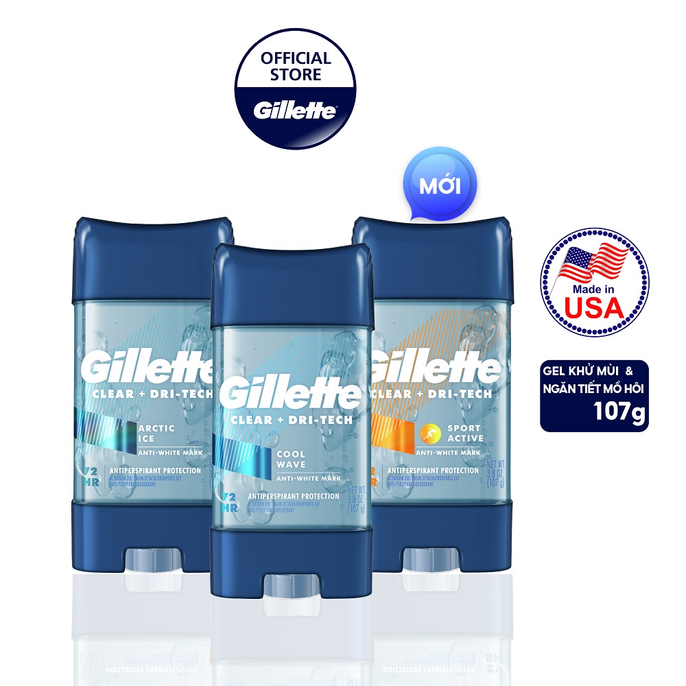 Gel GILLETTE Giảm Tiết Mồ hôi Và Khử Mùi Gillette Chai 107Gr (Nhiều Mùi Hương)