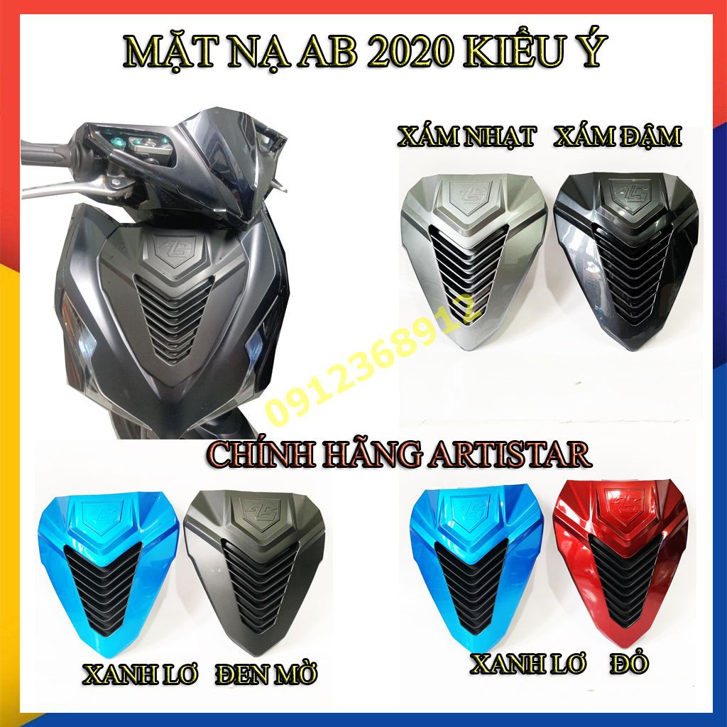 Mặt Nạ Airblade 2020 - 2021-2022  Kiểu SH Ý Gắn Cho Airblade 2020 - 2021-2022 đời mới Chính Hãng Motorart, Mặt nạ AB 160