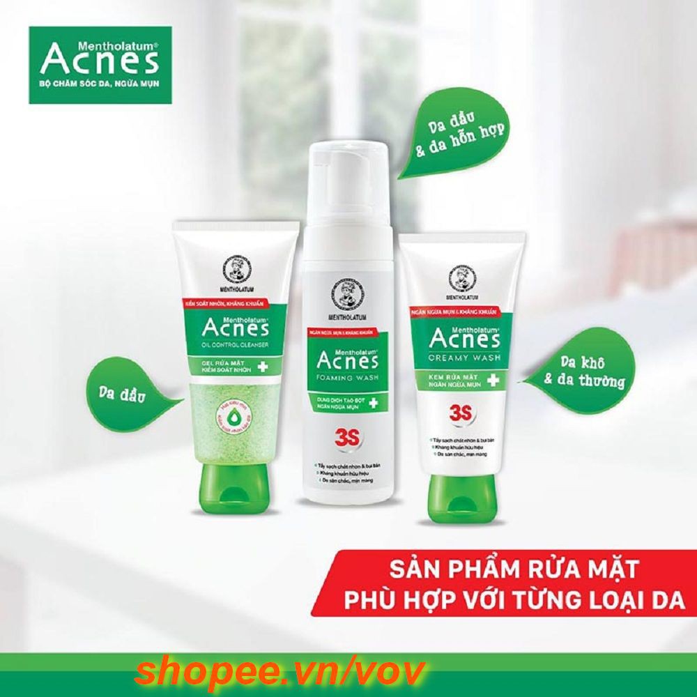 Kem Rửa Mặt Acnes 100g Giúp Ngừa Mụn Creamy Wash