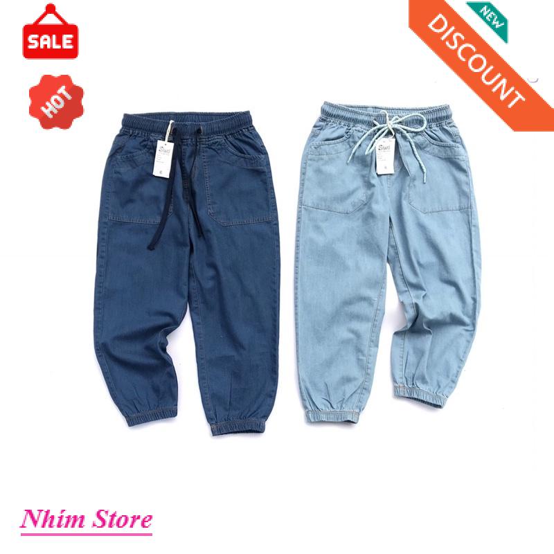 Quần jeans giấy Siwo dành cho bé trai và bé gái,wash 2 màu đậm và nhạt