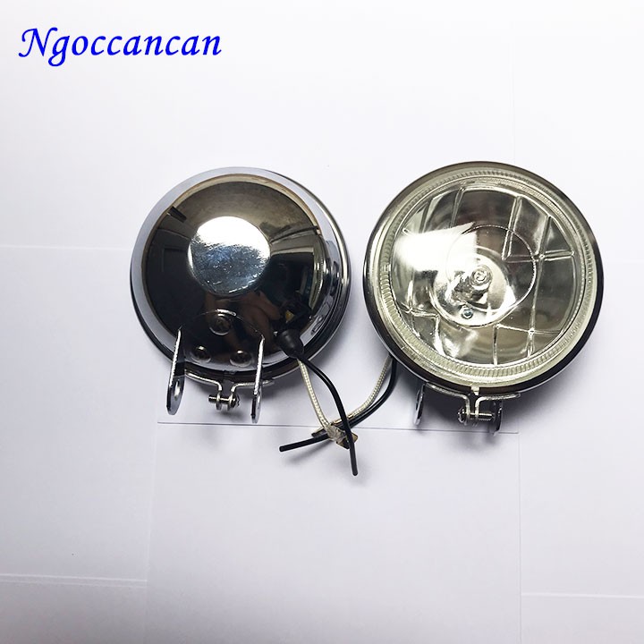 Đèn Cản Tròn Nhỏ Mạ Crom 12v 55w và 24v 70w