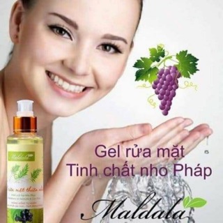 Gel rửa mặt Maldala tinh chất nho pháp