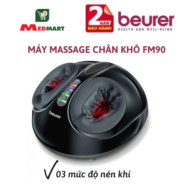 [Video Quay Thật] Máy Massage Bàn Chân Khí Nén 3 Mức Độ Beurer MG90 Đức, Chính Hãng, BH 24 Tháng - Medmart