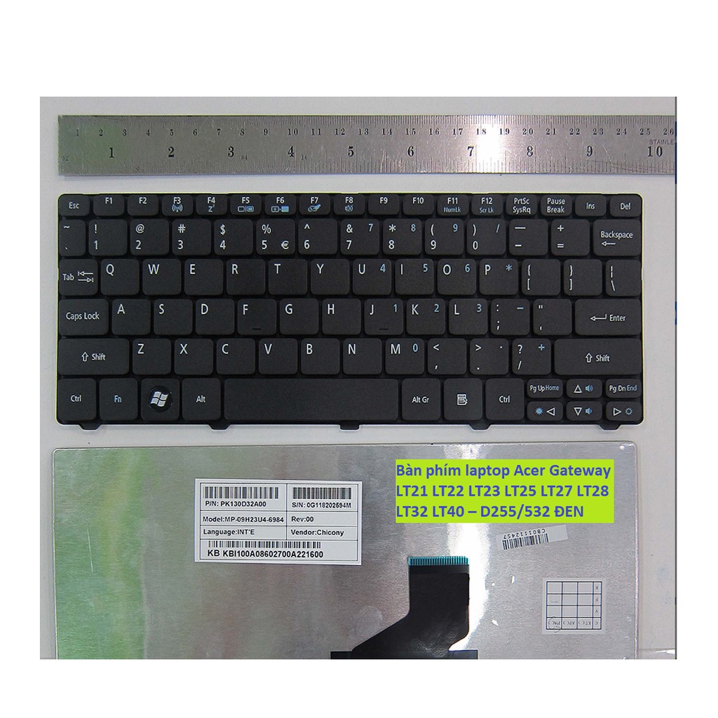 Bàn phím laptop Acer Gateway LT21 LT22 LT23 LT25 LT27 LT28 LT32 LT40 – D255/532 ĐEN | BigBuy360 - bigbuy360.vn