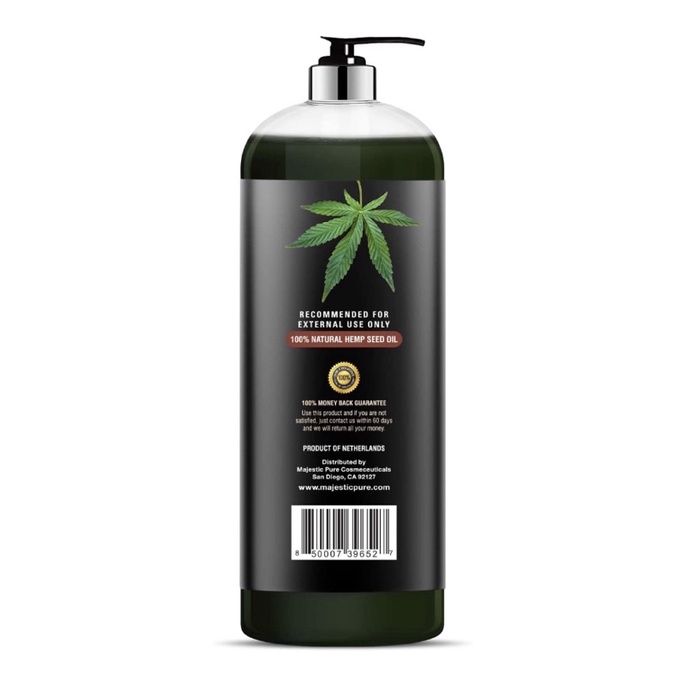 Tinh dầu tự nhiên thuần khiết Hem oil Majestic Pure 473ml USA