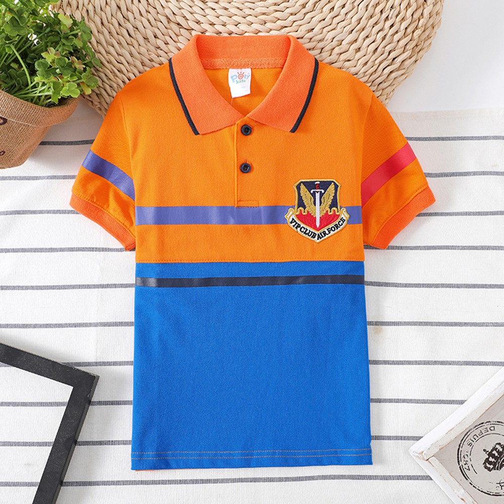 Kids Clothing Boy T Shirt Lapel Short Sleeve Cotton Boys Polo Shirt New Fashion Children Wear Summer