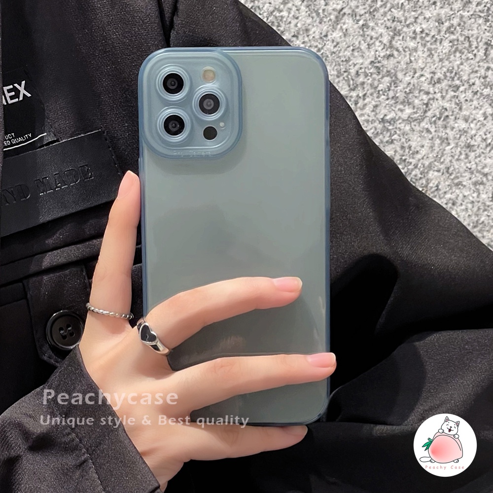 Ốp điện thoại TPU mềm trong suốt màu trơn đơn giản cho iPhone 13 12 11 Pro Xs Max Xr X 7 8 Plus iPhone13 Pro