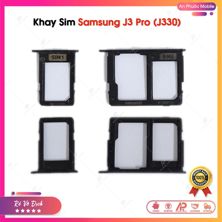 Khay Sim Samsung J3 Pro / J330 - Khay đựng sim zin tháo máy Samsung Galaxy J3Pro