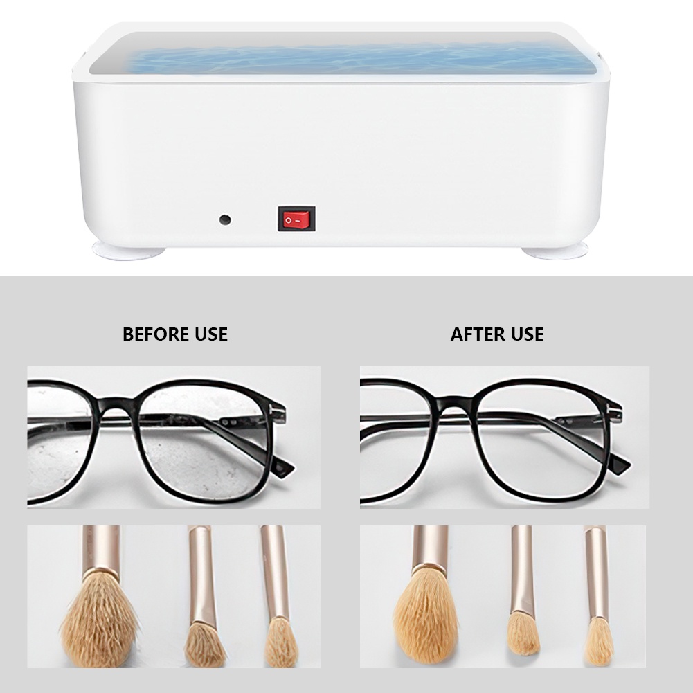 Máy Vệ Sinh Trang Sức / Đồng Hồ / Mắt Kính Bằng Sóng Siêu Âm Tần Số Cao 45000hz