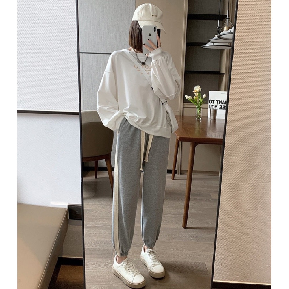 Quần joggers tăm pha viền ren Q392 SUSTORE
