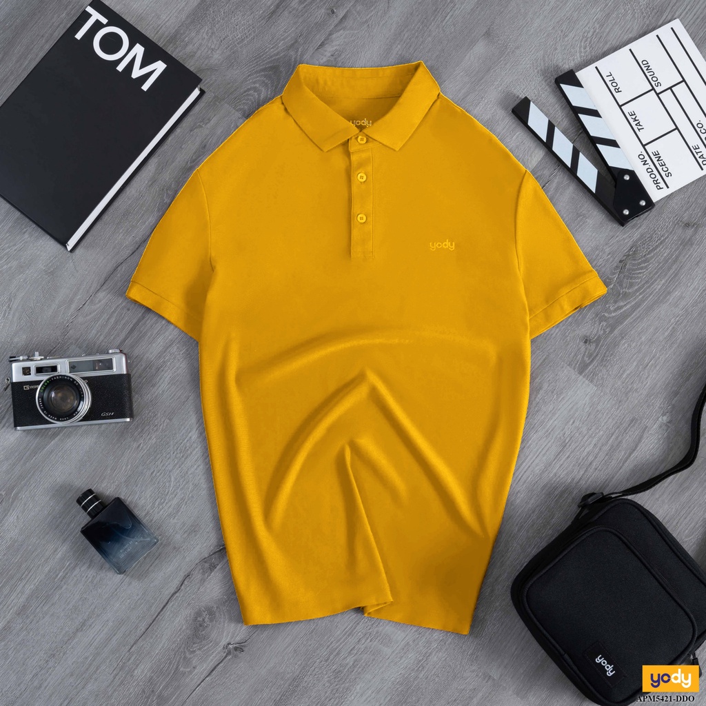 Áo Polo YODY Nam Vải Thun Cotton Mắt Chim Tay Ngắn Thoáng Mát, Mềm Mịn Thời Trang APM5431