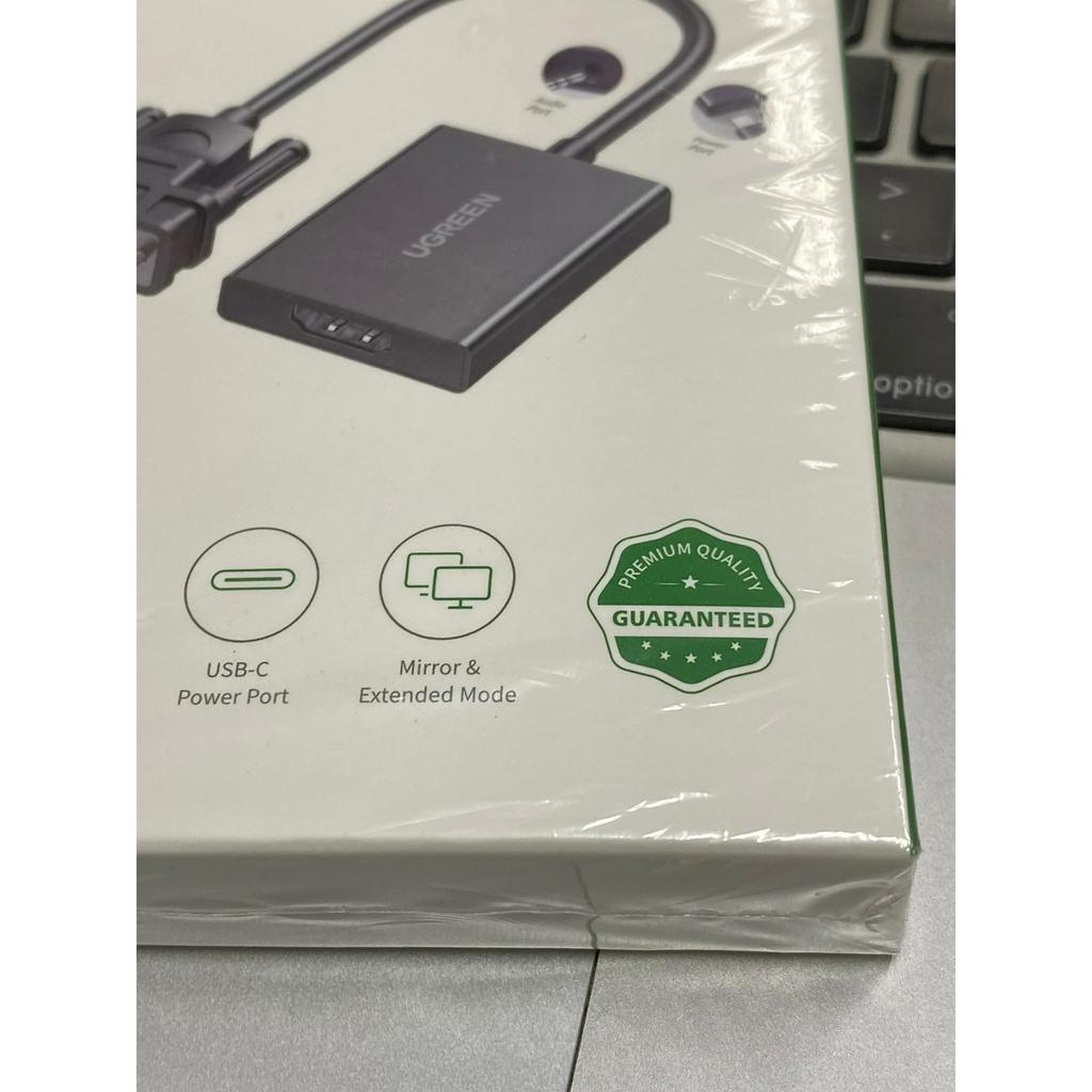 Cáp chuyển đổi VGA sang HDMI+Audio 1080P@60Hz Ugreen 50945 chính hãng bảo hành 18 tháng