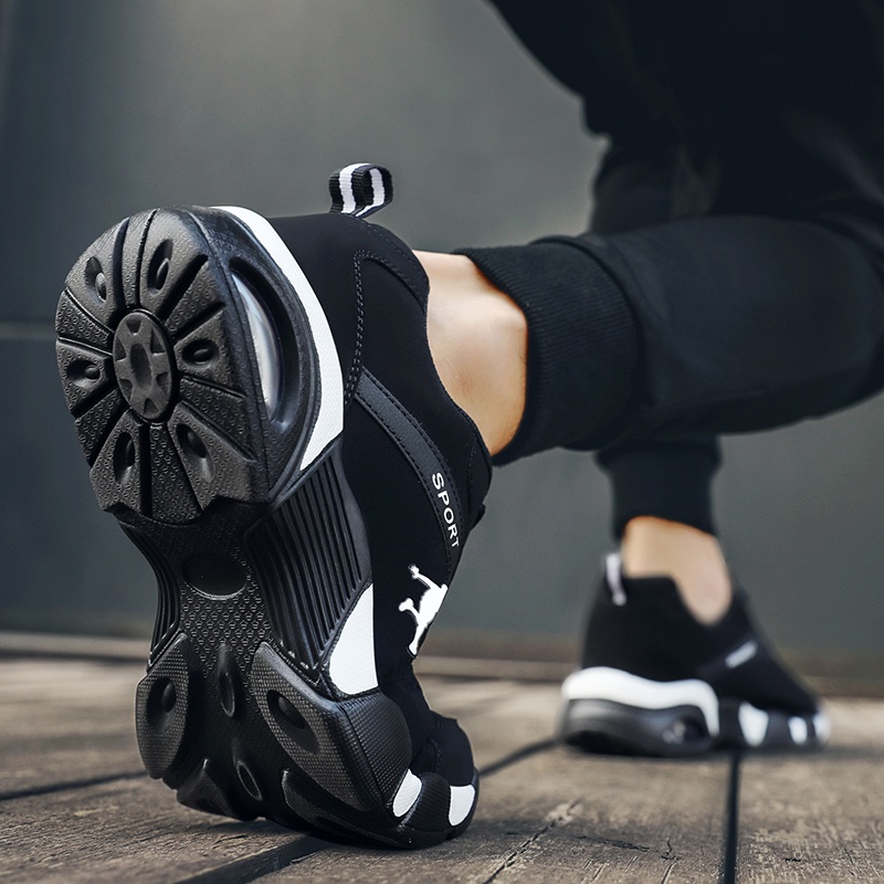 Giày Thể Thao Cổ Thấp Có Đệm Khí Chống Trượt Thời Trang Cho Nam