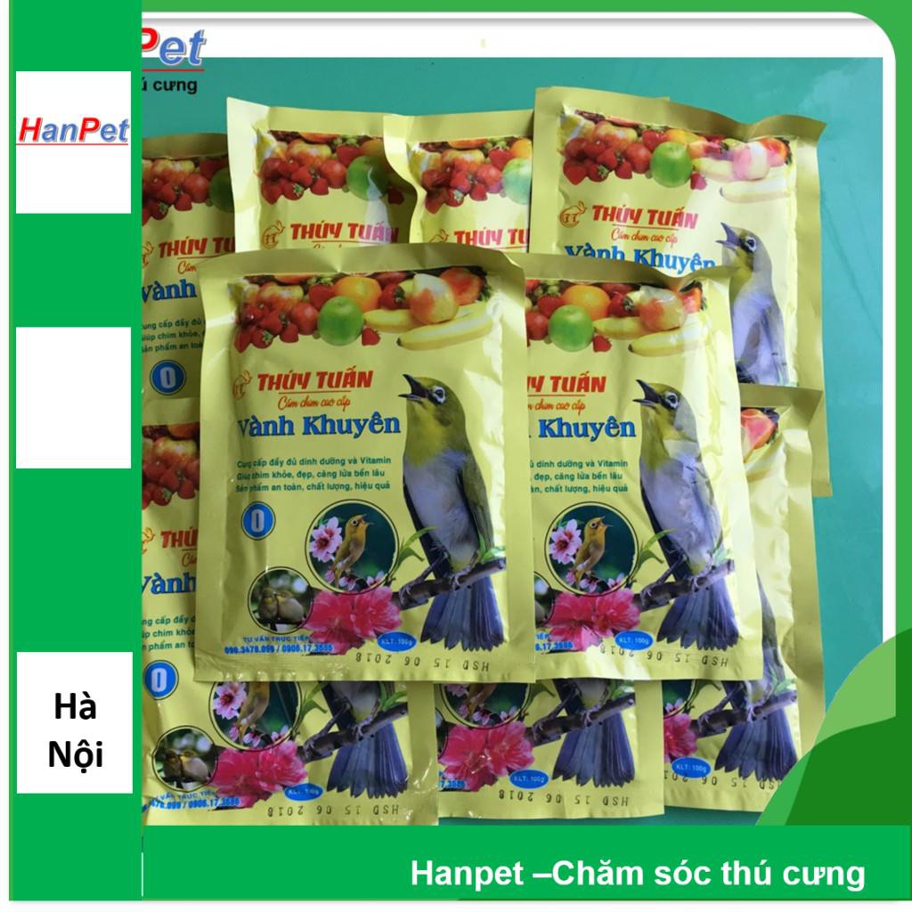 HNTT - 1 gói Cám chim  thúy tuấn- thức ăn chim VÀNH KHUYÊN - 200gr (hanpet 223) - cám dành cho chim cảnh