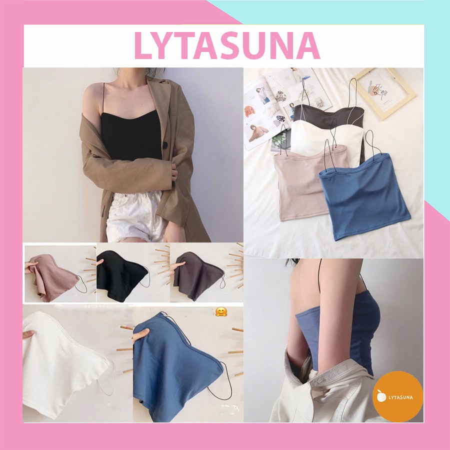 [Mã FAMAYWA giảm 10K đơn 50K] Áo 2 dây sợi bún cotton CAO CẤP dáng ôm có đệm NÂNG NGỰC HOT 2S01 | BigBuy360 - bigbuy360.vn